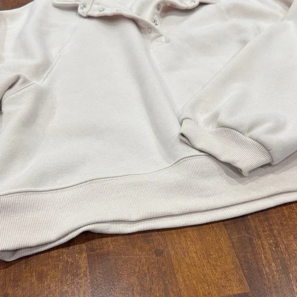 Better Together Slightly Oversized Slightly Cropped Cream Sweater - Picture 4 of 6